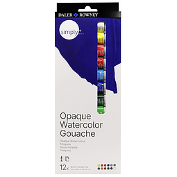Set Gouache en Tubos - 12 colores - 12 ml