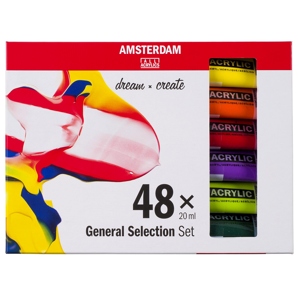 Acrílicos Amsterdam - Set 48 Colores - 20ml