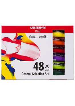 Acrílicos Amsterdam - Set 48 Colores - 20ml