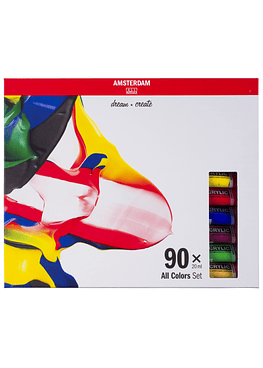 Acrílicos Amsterdam - Set 90 Colores - 20ml