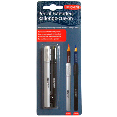 Derwent - Set 2 Extensor De Lapices Estandar y Ancho