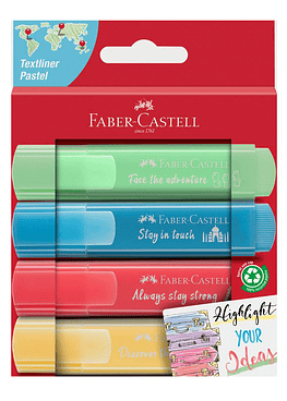 Destacadores Pasteles Set 4 Colores