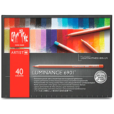Lápices Luminance Caran D Ache -  Set 40 Colores.