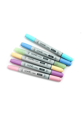 Set Copic Ciao -  6 Marcadores Pastels - Colores Pasteles