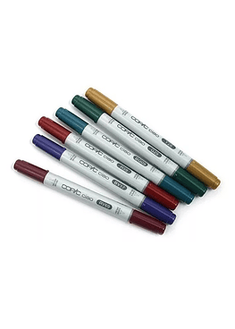 Set Copic Ciao - 6 Marcadores Jewel - Colores Joya