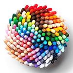 Set Copic Sketch - 6 Marcadores - Colores Primarios Vivos