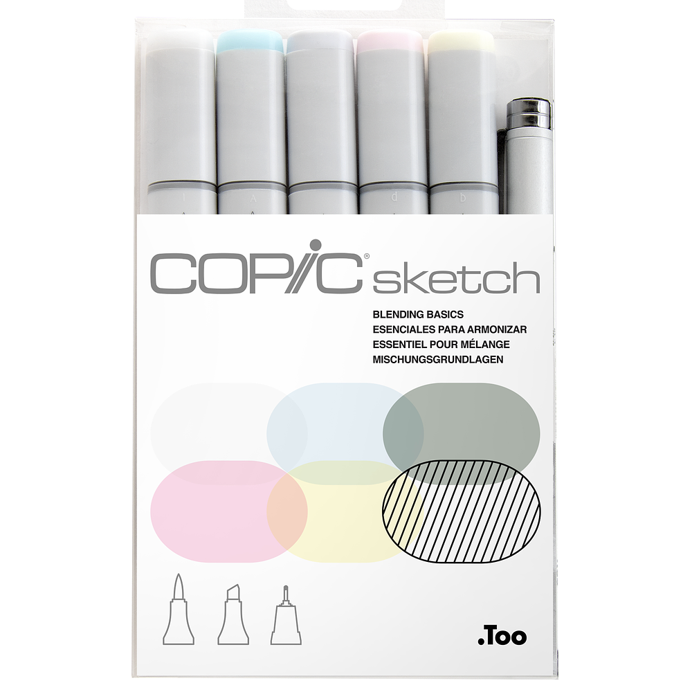 Copic Sketch Marker 6 Blending Basics Set