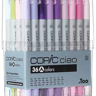 Set Copic Ciao - 36 Marcadores Colores A