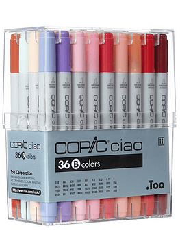 Set Copic Ciao - 36 Marcadores Colores B