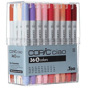 Set Copic Ciao - 36 Marcadores Colores B