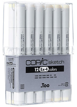 Set Copic Sketch - 12 Marcadores Ex-4