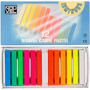 Pastel Seco Nouvel Carre - 12 Colores Luminosos