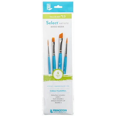 Set De Pinceles Princeton - 4 Un - Artist Value 13