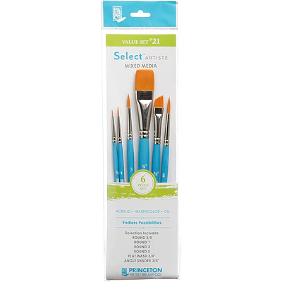 Set De Pinceles Princeton - 6 Un - Artist Value 21