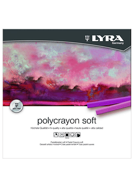Lyra Polycrayons - Set 24 Pasteles Seco Blandos