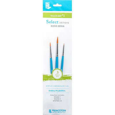 Set De Pinceles Princeton - 3 Un - Artist Value 1