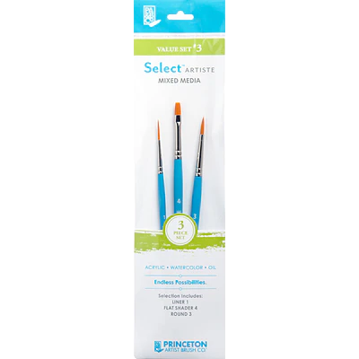 Set De Pinceles Princeton - 3 Un - Artist Value 3