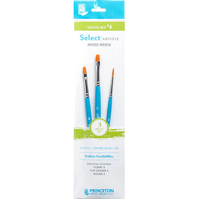 Set De Pinceles Princeton - 3 Un - Artist Value 4