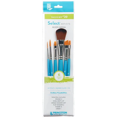 Set De Pinceles Princeton - 6 Un - Artist Value 20