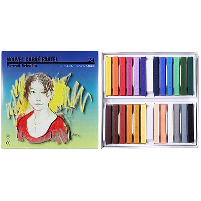 Pastel Seco Nouvel Carre - 24 Colores Retratos