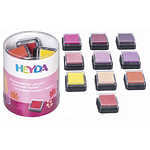 Heyda - Set 10 Mini Tampones de Tinta para Timbres - Tonos Amanecer