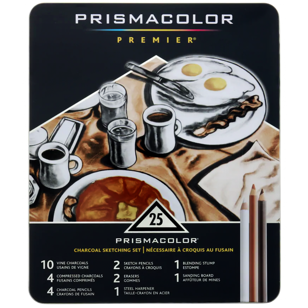 Prismacolor Premier - Set 25 Piezas - Dibujo Carboncillo.