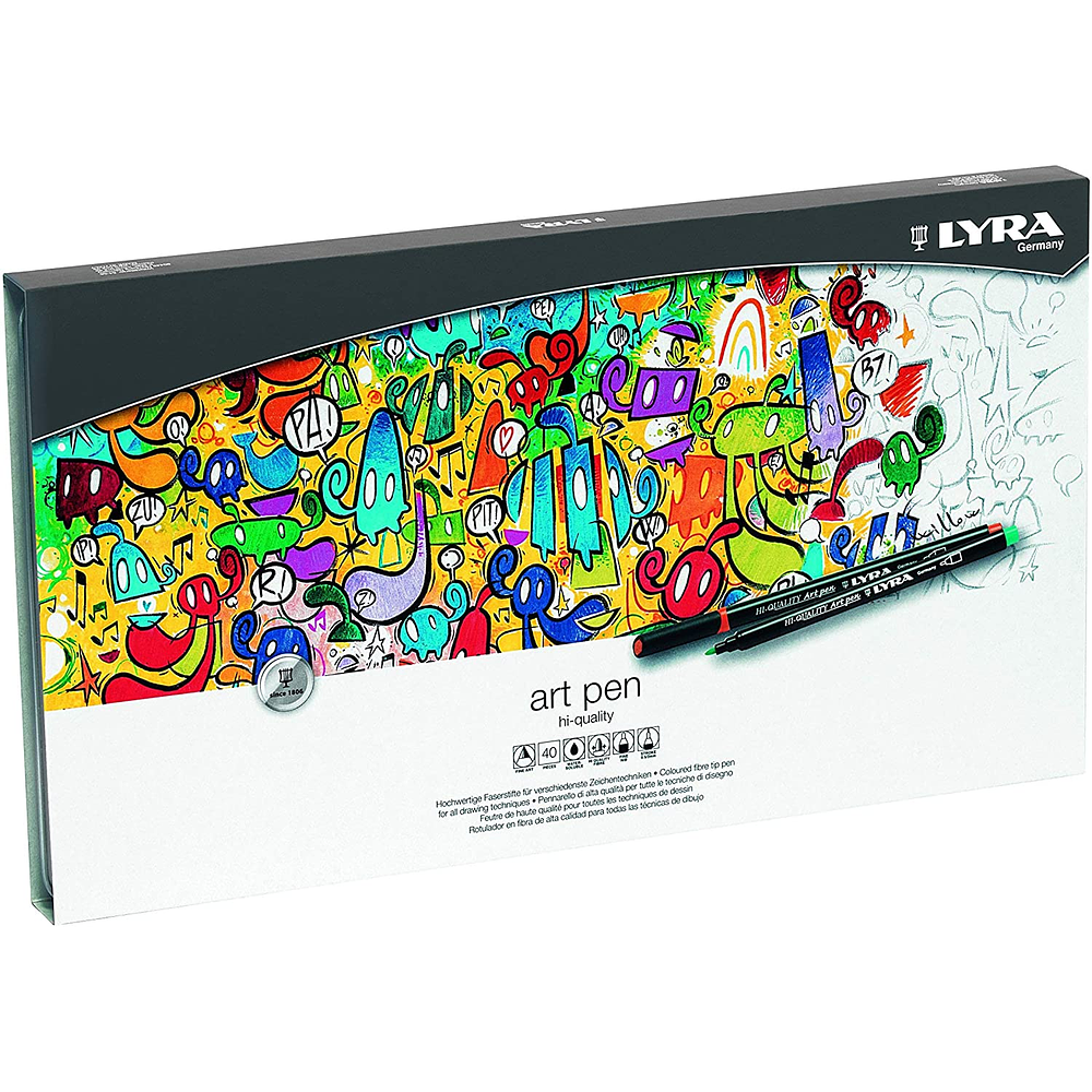 Marcadores Lyra - Art Pen 40 colores