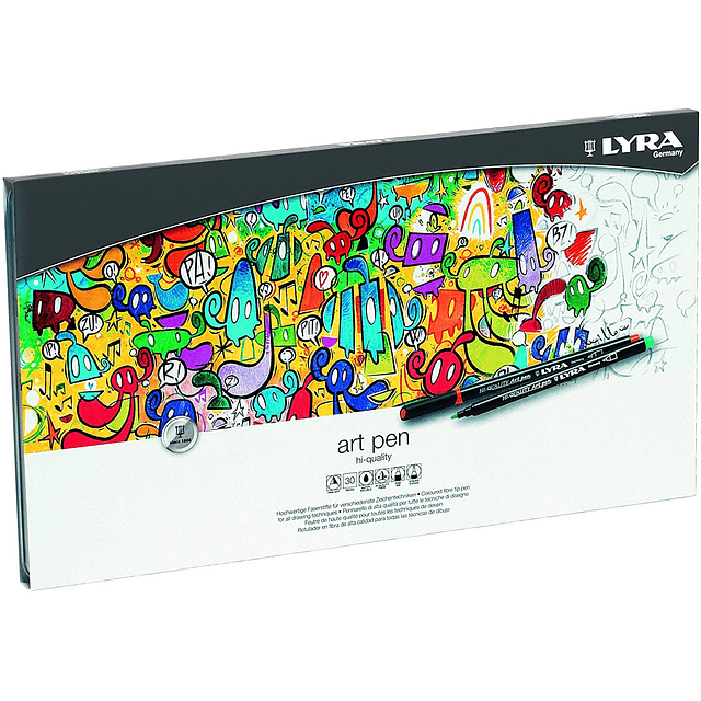 Marcadores Lyra - Art Pen 30 colores