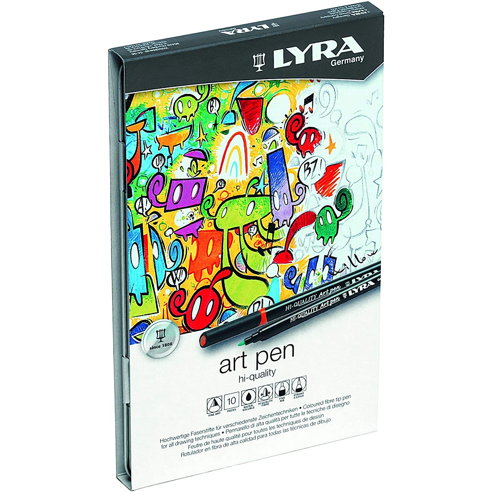 Marcadores Lyra - Art Pen 10 colores