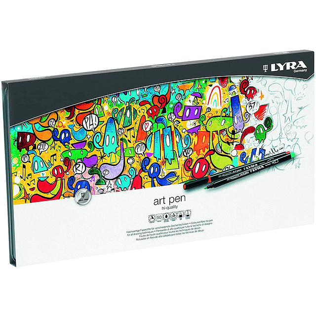 Marcadores Lyra - Art Pen 50 colores