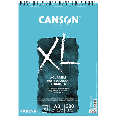 Canson - Croquera Acuarela - A3 (29,7 X 42cm) - 30 Hojas - 300 Gr