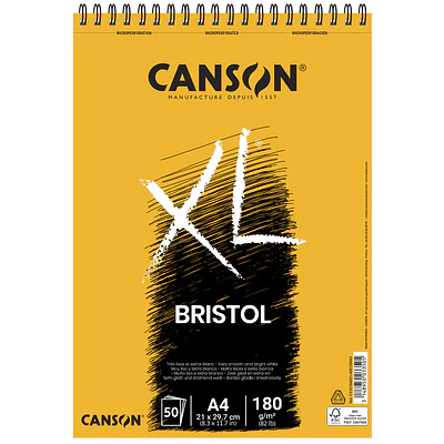 Canson - Block Bristol - A4 (21 x 29,7 cm) - 50 Hojas - 180 Gr