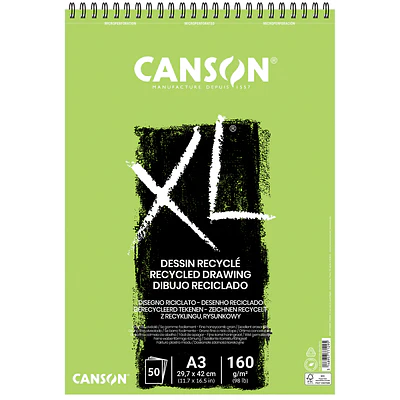 Canson - Croquera Reciclado Dessin - A3 (29,7 x 42 cm) - 50 Hojas - 160 Gr