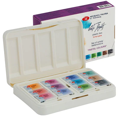 White Nights - Acuarelas 12 Colores - Tonos Pasteles