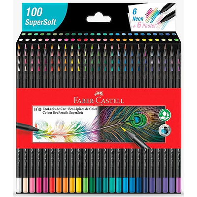 Faber Castell - Lapices de Colores x100 Supersoft 