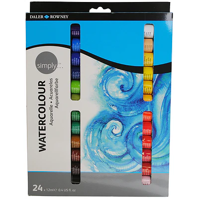 Daler and Rowney - Acuarela en Tubos - 24 Colores - 12 ml