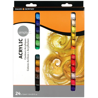 Daler and Rowney - Acrilicos en Tubos - 24 Colores - 12 ml