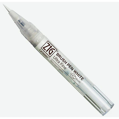 Brush Pen Tinta Blanca Ultra Fino