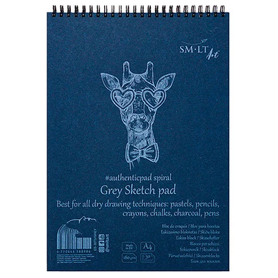 SM-LT - Croquera Authentic - Hoja Gris A4 - 180 Gr - 30 Hjs - COPY