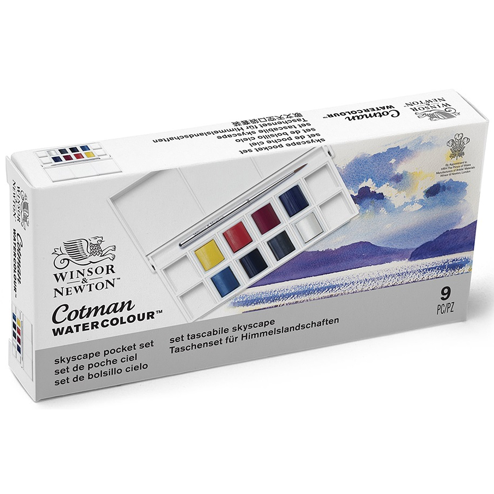 Winsor & Newton - Acuarela Cotman Set Landscape - 8 Colores