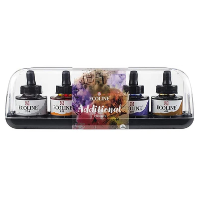 Ecoline - Acuarela Líquida Con Gotero - 5 Colores Adicionales