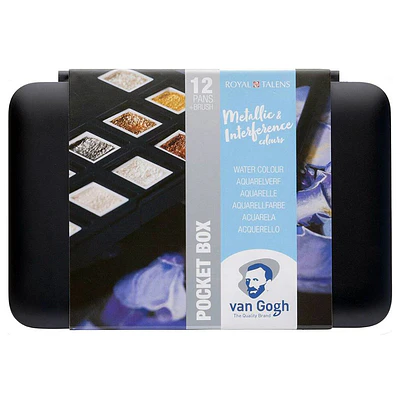 Van Gogh - Acuarela en Pastillas - 12 Colores Metallic & Interference