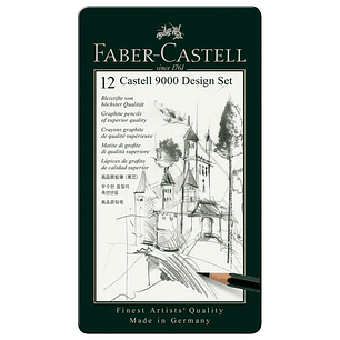 Set 12 Lápices Grafito Faber Castell 9000 - 5B-5H