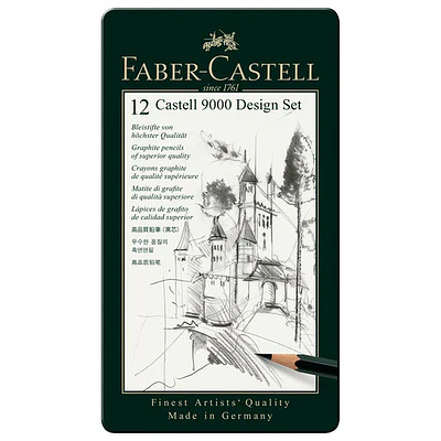 Faber Castell - Lapices Grafito 12x Castell 9000