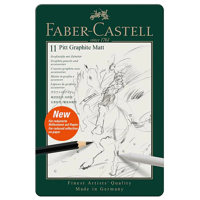 Faber Castell - Lapices Grafito 11x Pitt Graphite Matt 