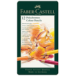 Faber Castell - 12 lápices de colores Polychromos