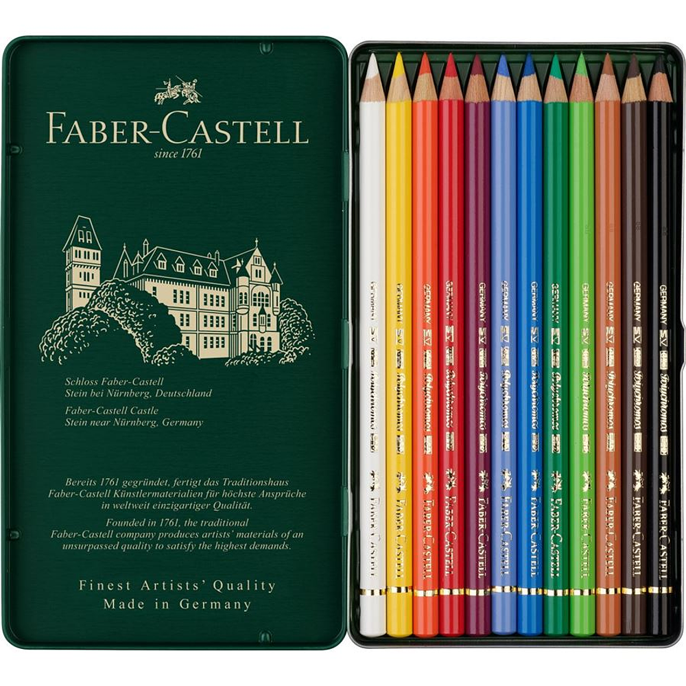 Caja Metálica 36 lápices Polychromos Faber-Castell