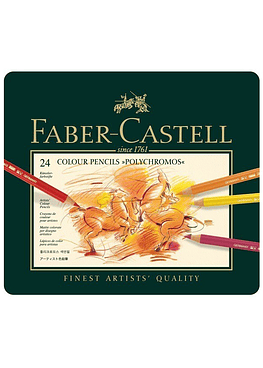 Faber Castell - 24 lápices de colores Polychromos