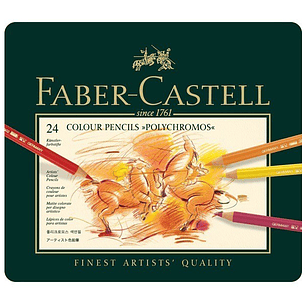 Faber Castell - 24 lápices de colores Polychromos