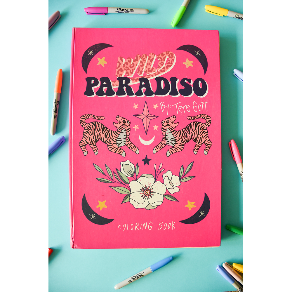 Tere Gott - Libro Coloring PARADISO - Papel 240 Gr - 44x30 CM